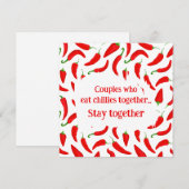 Couples Who Eat Chillies Together Stay Together シーズンカード (正面/裏面)