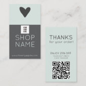 Coupon Insert Card – Money Off Next Order 名刺 (正面/裏面)