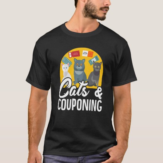 Couponer Couponing Cats & Couponing Tシャツ (正面)