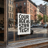 Courage As Strategy - Typography Print | Wall Art ポスター