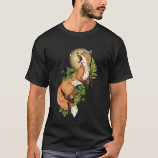 Courage Forest Witch Red Fox Wildlife Green Witch  Tシャツ