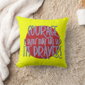 Courage Is Faith Recovery Slogan クッション (ブランケット)