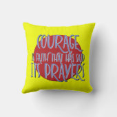 Courage Is Faith Recovery Slogan クッション (裏面)