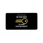 Courage is the key to new opportunity ラベル (正面)