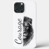 Courage Lion Artistic Minimal- Case-Mate iPhoneケース (裏面)