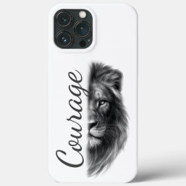 Courage Lion Artistic Minimal- iPhone 13 Pro Maxケース