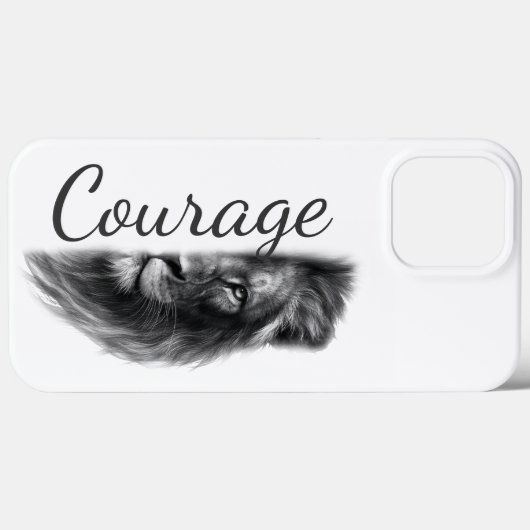 Courage Lion Artistic Minimal- Case-Mate iPhoneケース (裏面 (横))