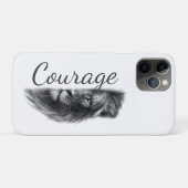 Courage Lion Artistic Minimal- Case-Mate iPhoneケース (裏面(横))