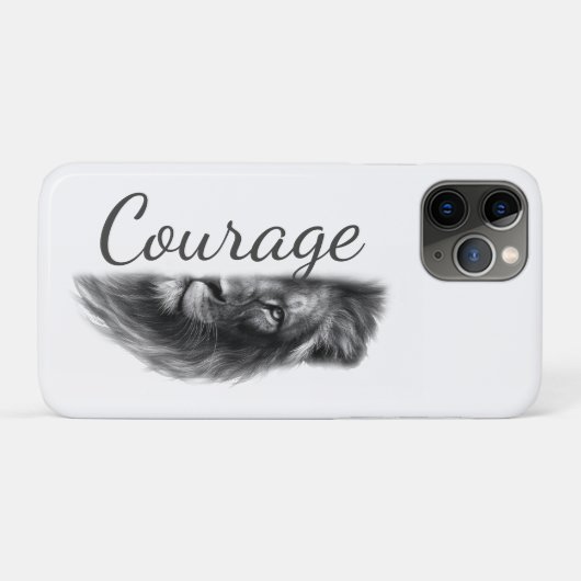 Courage Lion Artistic Minimal- Case-Mate iPhoneケース (裏面(横))