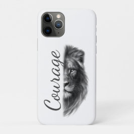 Courage Lion Artistic Minimal- iPhone 11 Proケース