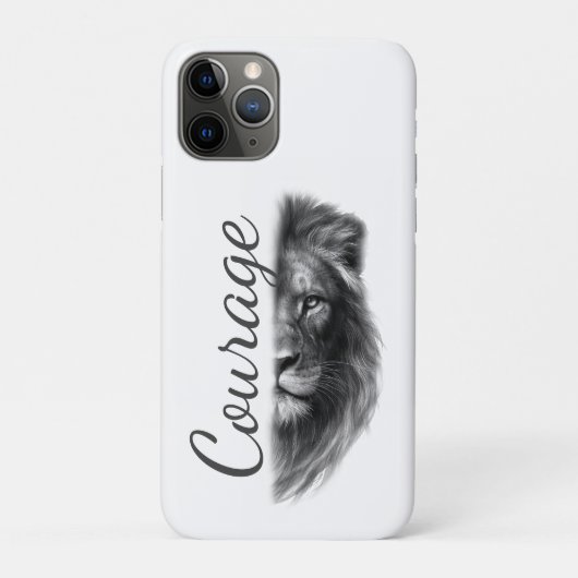 Courage Lion Artistic Minimal- Case-Mate iPhoneケース (裏)