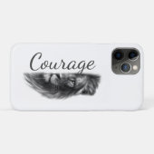 Courage Lion Artistic Minimal- Case-Mate iPhoneケース (裏面(横))