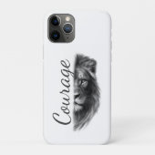 Courage Lion Artistic Minimal- Case-Mate iPhoneケース (裏)