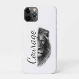 Courage Lion Artistic Minimal- iPhone 11 Proケース