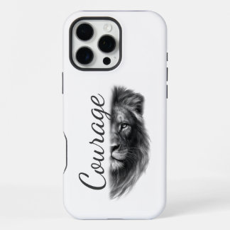 Courage Lion Artistic Minimal- iPhone 16 Pro Maxケース