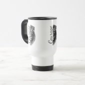 Courage Lion Artistic Minimal Tee-Thermal Tumbler トラベルマグ (正面左)