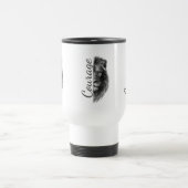 Courage Lion Artistic Minimal Tee-Thermal Tumbler トラベルマグ (中央)