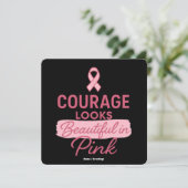 Courage Looks Beautiful in Pink Breast Cancer  招待状 (スタンド正面)