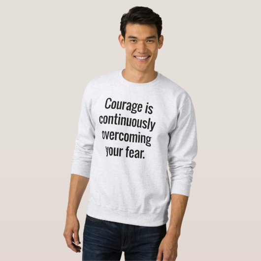 Courage Men's Basic Sweatshirt スウェットシャツ (正面フル)