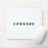Courage One Word Insrational Motivational Quote Wo マウスパッド (マウス)