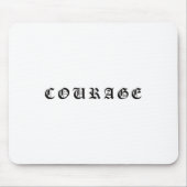 Courage One Word Insrational Motivational Quote Wo マウスパッド (正面)