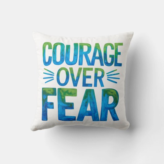 Courage over fear クッション (裏面)