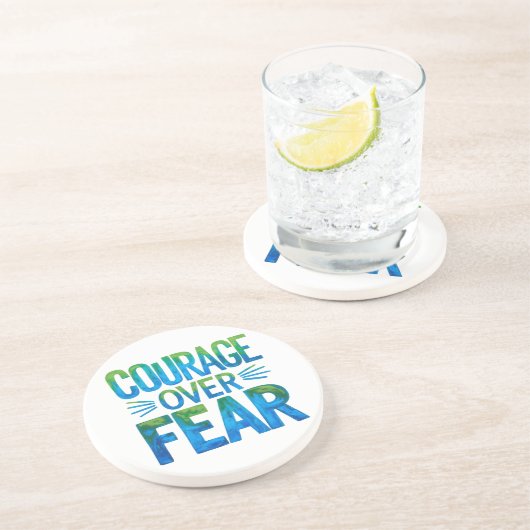 Courage over fear コースター (側面)