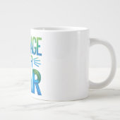 Courage over fear ジャンボコーヒーマグカップ (右)