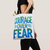 Courage over fear トートバッグ (クローズアップ)