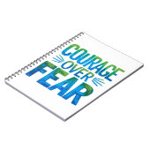 Courage over fear ノートブック (左側)