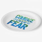Courage over fear ペーパープレート (アングル)