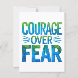 Courage over fear ポストカード
