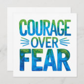 Courage over fear 招待状 (正面/裏面)