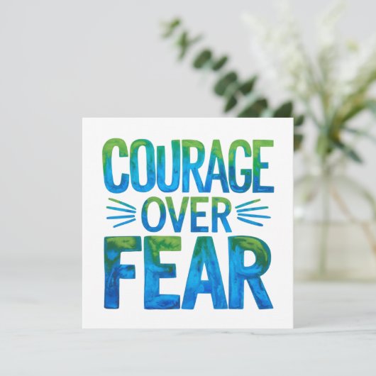 Courage over fear 招待状 (スタンド正面)