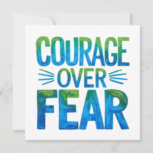 Courage over fear 招待状 (正面)