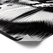 Courage Snow leopard with blue eye ポスター (角)