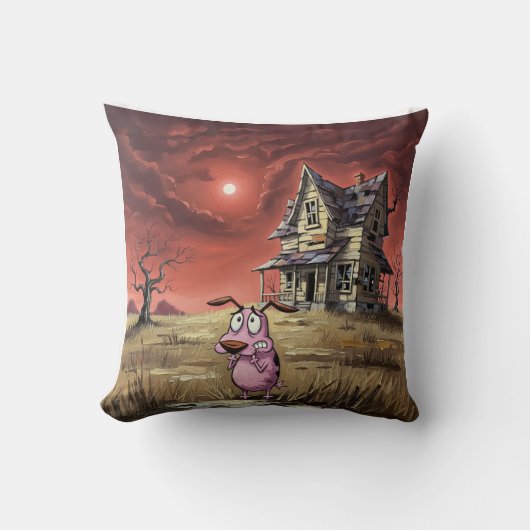 Courage the cowardly dog pillow クッション (正面)
