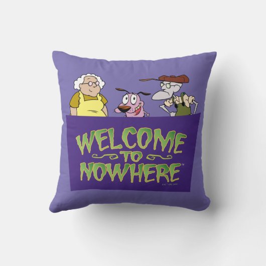 Courage the Cowardly Dog | Welcome To Nowhere クッション (裏面)