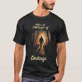 Courageous Faith Quote Tee | Spiritual Motivation  Tシャツ (正面)