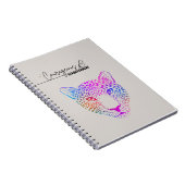 Courageous & Inspired Cosmic Leopard Notebook ノートブック (右側)