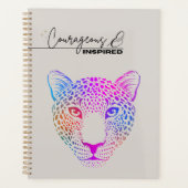 Courageous & Inspired Rainbow Leopard Planner プランナー手帳 (正面)
