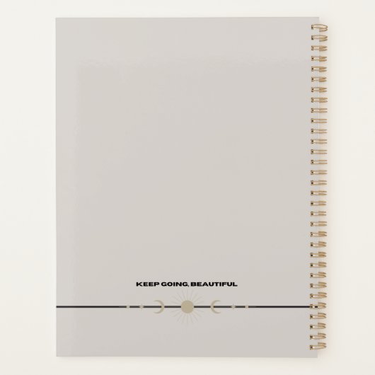 Courageous & Inspired Rainbow Leopard Planner プランナー手帳 (裏面)