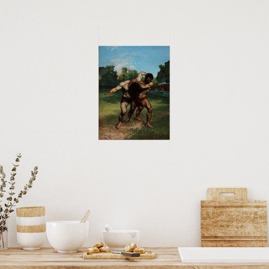 Courbet – レスラー ポスター (キッチン)