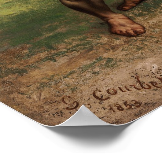 Courbet – レスラー ポスター (角)