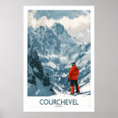 Courchevelウォールアート1 ポスター (正面)