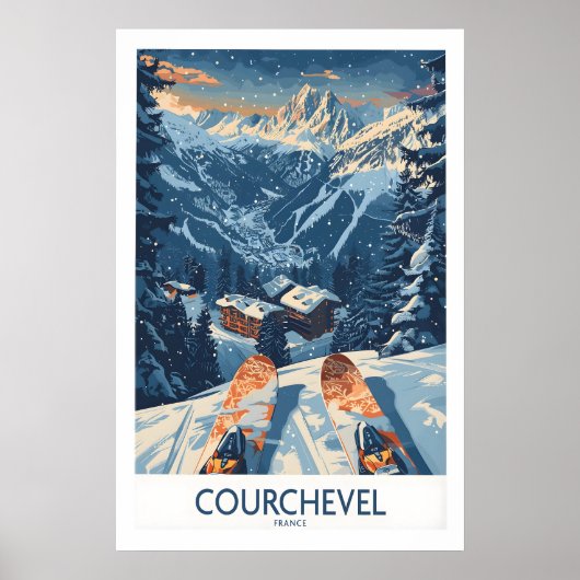 Courchevelポスター フランス 1 ポスター (正面)