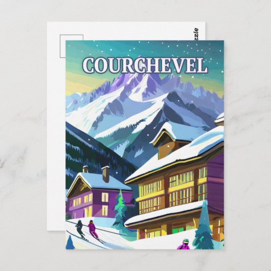 Courchevel : Éclat et Raffinement dans le Paradis ポストカード (正面/裏面)
