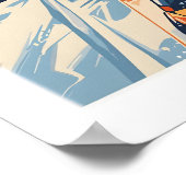 Courchevel Print France 1 ポスター (角)