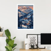 Courchevel Travel Poster - フランス 1 ポスター (ホームオフィス)
