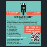 Courier Moped Logo、Courier Service 広告's チラシ<br><div class="desc">Courier Moped Logo、Courier Serviceの広告Flyer by The Business Card Store.</div>